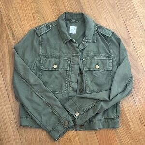 Gap Lyocell Light Weight Green Jacket